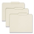 Office Jansan | Smead 14980 Recycled Pressboard Folders with 2/5-Cut Tab - Letter, Gray-Green (25/Box) image number 0