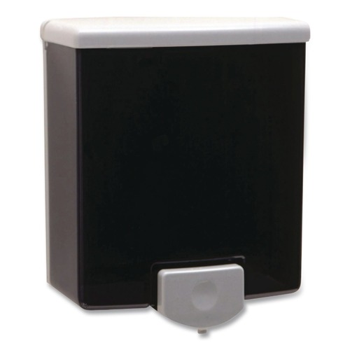 Soap Dispensers | Bobrick BOB 42 5.81 in. x 3.8 in. x 6.88 in. Surface-Mount Manual Liquid Soap Dispenser - Black image number 0