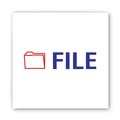 Stamps & Stamp Supplies | ACCUSTAMP2 035534 1.63 in. x 0.5 in. FILE Pre-Inked Shutter Stamp - Red/Blue image number 2