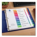 Office Jansan | Avery 11165 Ready Index 11 in. x 9.25 in. 10-Tab 1 to 10 Extra Wide Tabs Customizable TOC Dividers - Multicolor Tabs/White (1-Set) image number 2