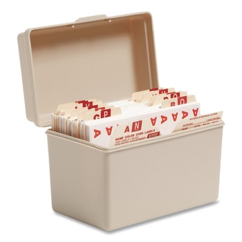 Smead 1.16 x 3.13 AlphaZ Color-Coded A-Z Labels Starter Set - Assorted (1/Box)