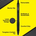 Pens | Pilot 19855 G2 Edge Premium Fine 0.7 mm Gel Pen - Black Ink/Black Barrel (1-Dozen) image number 3