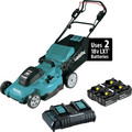 Push Mowers | Makita XML11CT1 18V X2 (36V) LXT Lithium-Ion 21 in. Cordless Self-Propelled Lawn Mower Kit with 4 Batteries (5 Ah) image number 2