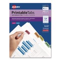 Office Jansan | Avery 16281 1.25 in. Wide 1/5-Cut Printable Plastic Tabs with Repositionable Adhesive - Assorted Colors (96/Pack) image number 0