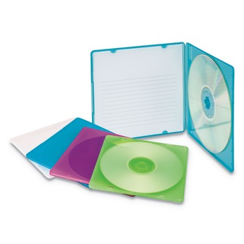 Innovera IVR81910 Slim CD Case - Assorted Colors (10/Pack)
