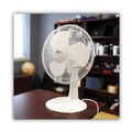Floor Fans | Alera ALEFAN122 3-Speed 12 in. Plastic Oscillating Desk Fan - White image number 3
