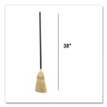 Brooms | Rubbermaid Commercial FG637300BRN 38 in. Overall Length Corn Fiber Bristles Corn-Fill Broom - Brown image number 3