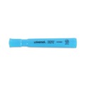 Mothers Day Sale! Save an Extra 10% off your order | Universal UNV08864 Fluorescent Ink Chisel Tip Desk Highlighters - Blue (1 Dozen) image number 1