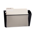 Office Jansan | Universal UNV20026 14 in. x 3.1 in. x 8.2 in. Metal Mesh Wall Letter File - Black image number 3