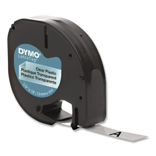 Labels | DYMO 16952 LetraTag 0.5 in. x 13 ft. Plastic Label Tape Cassette - Clear image number 0