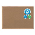 Office Jansan | MasterVision SB0420001233 36 in. x 24 in. Wood Frame Earth Cork Board - Tan/Oak image number 3