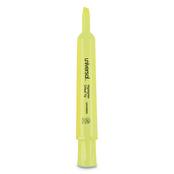 Universal UNV08866 Chisel Tip Desk Highlighter Value Pack - Fluorescent Yellow Ink, Yellow Barrel (36/Pack)