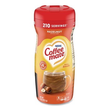 Coffee-Mate 12036068 15 oz. Canister Creamer Powder - Hazelnut