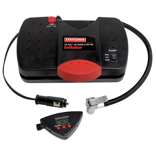 Inflators | Craftsman 2875114 12V Portable Inflator with Digital Tire Pressure Gauge image number 0