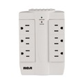 Office Jansan | RCA PSWTS6FV 1200 J 6 AC Outlets Swivel Surge Protector - White image number 2