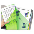 Office Jansan | Avery 11907 Big Tab 11.13 in. x 9.25 in. 8-Tab Insertable Plastic 2-Pocket Dividers - Assorted (1-Set) image number 1