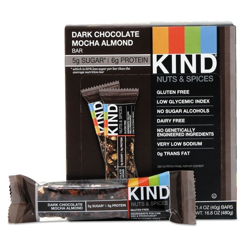 KIND 1.4 oz. Nuts and Spices Bar - Dark Chocolate Mocha Almond (12/Box)