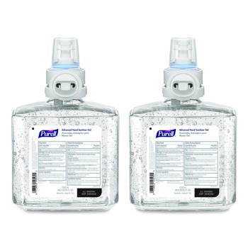 PURELL 7763-02 1,200 mL Advanced Hand Sanitizer Gel Refill for ES8 Dispensers - Clean Scent (2/Carton)