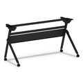  | Alera ALEVA7276BK Flip and Nest 55-7/8 in. x 23-5/8 in. x 28-1/2 in. Table Base - Black image number 0