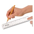 Office Jansan | Westcott 45016 6 in. Long Standard/Metric Transparent Shatter-Resistant Plastic Ruler - Clear image number 2
