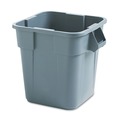 Cleaning Carts | Rubbermaid Commercial FG352600GRAY 28 Gallon Polyethylene Square Brute Container - Gray image number 0