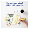 Office Jansan | Avery 08882 Broad Chisel Tip Large Desk-Style MARKS A LOT Permanent Marker - Yellow (1-Dozen) image number 6