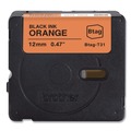 Labels | Brother P-Touch BTAGT31 0.47 in. x 13.1 ft. Genuine P-Touch BTAG Label Tapes - Black on Orange image number 3