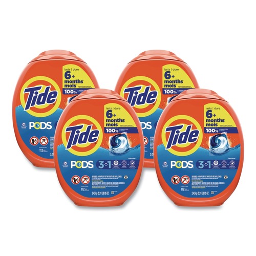 Labor Day Sale! Save $30 off $199! | Tide 80870814 112 Pods/Tub Pods - Tide Original (4/Carton) image number 0
