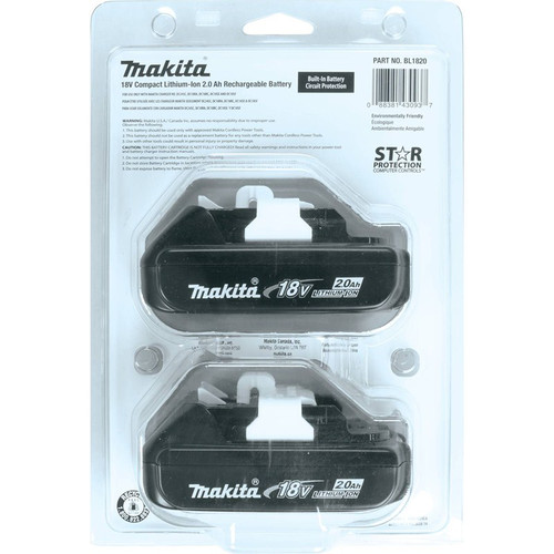 Makita Bl1820 2 18v Lxt 2 0 Ah Lithium Ion Battery 2 Pack Cpo Outlets