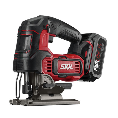 Skil Js820202 Pwrcore 20 20v Brushless Lithium Ion Cordless Jig Saw Kit 2 Ah Cpo Outlets