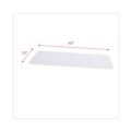  | Alera ALESW59SL4818 Plastic 48 in. x 18 in. Shelf Liners For Wire Shelving - Clear (4/Pack) image number 2