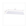 Office Jansan | Alera ALESW59SL4818 Plastic 48 in. x 18 in. Shelf Liners For Wire Shelving - Clear (4/Pack) image number 2