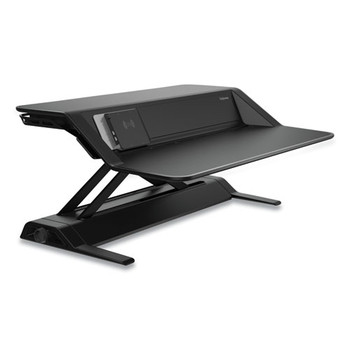 Fellowes Mfg Co. 32.75 in. x 24.25 in. x 5.5 in. to 22.5 in. Lotus DX Sit-Stand Workstation - Black