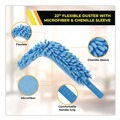 Dusters | Gritt Commercial GRI1756F3PK 6 ft Telescopic Pole Flexible Wand Duster with Microfiber and Chenille Sleeve (3/Kit) image number 4