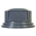 Trash & Waste Bins | Rubbermaid Commercial FG265788GRAY BRUTE 27.55 in. Dome Top Lid for 55-Gallon Round Containers - Gray image number 0