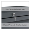 | Alera 25499 36 in. x 18.63 in. x 67.63 in. 5 Lateral File Drawer - Legal/Letter/A4/A5 Size - Charcoal image number 9