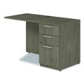 Office Desks & Workstations | Alera AE1NZK-R2448UF TOM 48 in. x 24 in. x 29 in. Seville Series Right Desk Return with Pedestal - Walnut image number 2