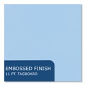 File Folders | Roaring Spring 50124 Accommodates (50) 11 in. x 8.5 in. Sheets Pocket Folder - Light Blue (250/Carton) image number 5