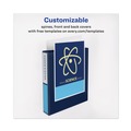 Office Jansan | Avery 79804 11 in. x 8.5 in. 3 Rings 4 in. Capacity Heavy-Duty View Binder with DuraHinge and Locking One Touch EZD Rings - Navy Blue image number 3