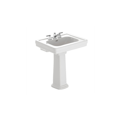 TOTO LPT530.8N#01 Promenade Pedestal Vitreous China 27.5 in. x 22.25 in. Rectangular Bathroom Sink (Cotton White) image number 0