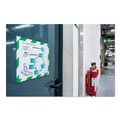 Floor Signs | Durable 4772131 8.5 in. x 11 in. DURAFRAME Security Magnetic Sign Holder - Green/White Frame (2/Pack) image number 3