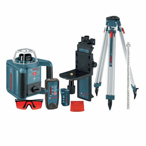 Rotary Lasers | Bosch GRL300HVCK Self-Leveling Rotary Laser with Layout Beam Complete Kit image number 0
