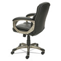  | Alera ALEVN6119 Veon Series Low-Back Leather Task Chair W/coil Spring Cushioning, Black image number 2