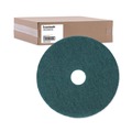 Cleaning & Janitorial Accessories | Boardwalk BWK4018GRE 18 in. dia. Heavy-Duty Scrubbing Floor Pads - Green (5-Piece/Carton) image number 1