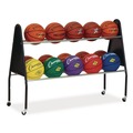 Utility Carts | Champion Sports BRC15 18 in. x 51 in. x 38 in. 132 lb Capacity Heavy-Duty Ball Cart - Black image number 1