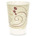 Cups and Lids | SOLO R9N-J8000 ProPlanet Seal Symphony Design Wax-Coated 9 oz. Cold Paper Cups - Beige/White (2000/Carton) image number 1