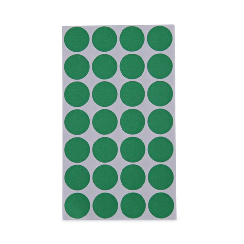 Office Jansan | Universal UNV40115 0.75 in. Diameter Self-Adhesive Removable Color-Coding Labels - Green (28/Sheet, 36 Sheets/Pack) image number 0
