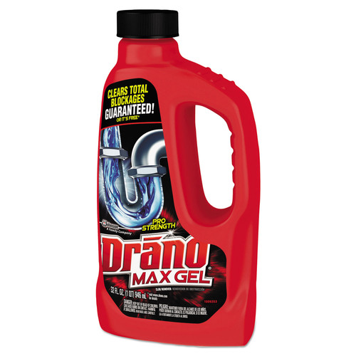 Cleaning & Janitorial Supplies | Drano 694768 32-Ounce Max Gel Clog Remover Bottle (12/Carton) image number 0