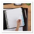 Office Jansan | Avery 11440 Index Maker 11.25 in. x 9.25 in. 5-Tab Extra Wide Tab Print and Apply Clear Label Dividers - White/White Tabs (5/Pack) image number 1