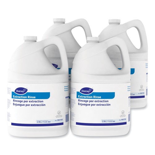 Office Jansan | Diversey Care 101109760 1 Gallon Bottle Carpet Extraction Rinse - Floral Scent (4/Carton) image number 0